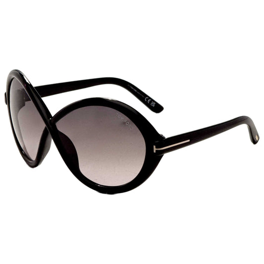 Front view of Tom Ford Jada Women's Sunglasses FT1070-01B-68