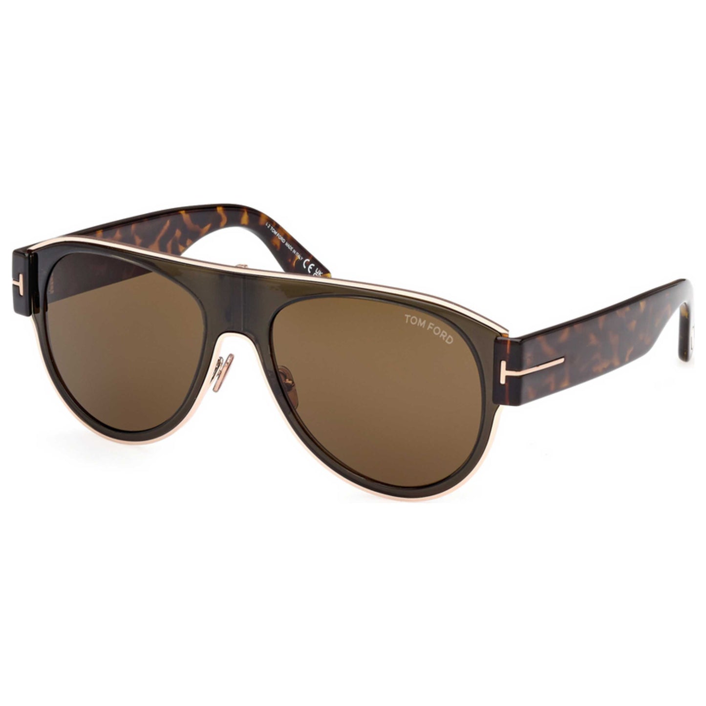 Front view of Tom Ford Lyle Unisex Sunglasses FT1074-51J-58