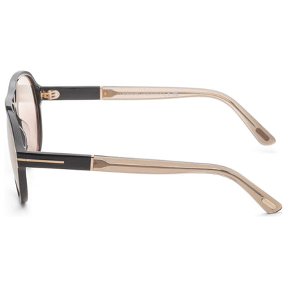 Left view of Tom Ford Quincy Men's Sunglasses FT1080-01E-59