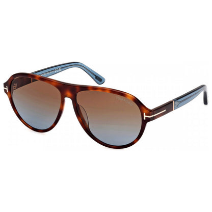 Front view of Tom Ford Quincy Men's Sunglasses FT1080-53F-59