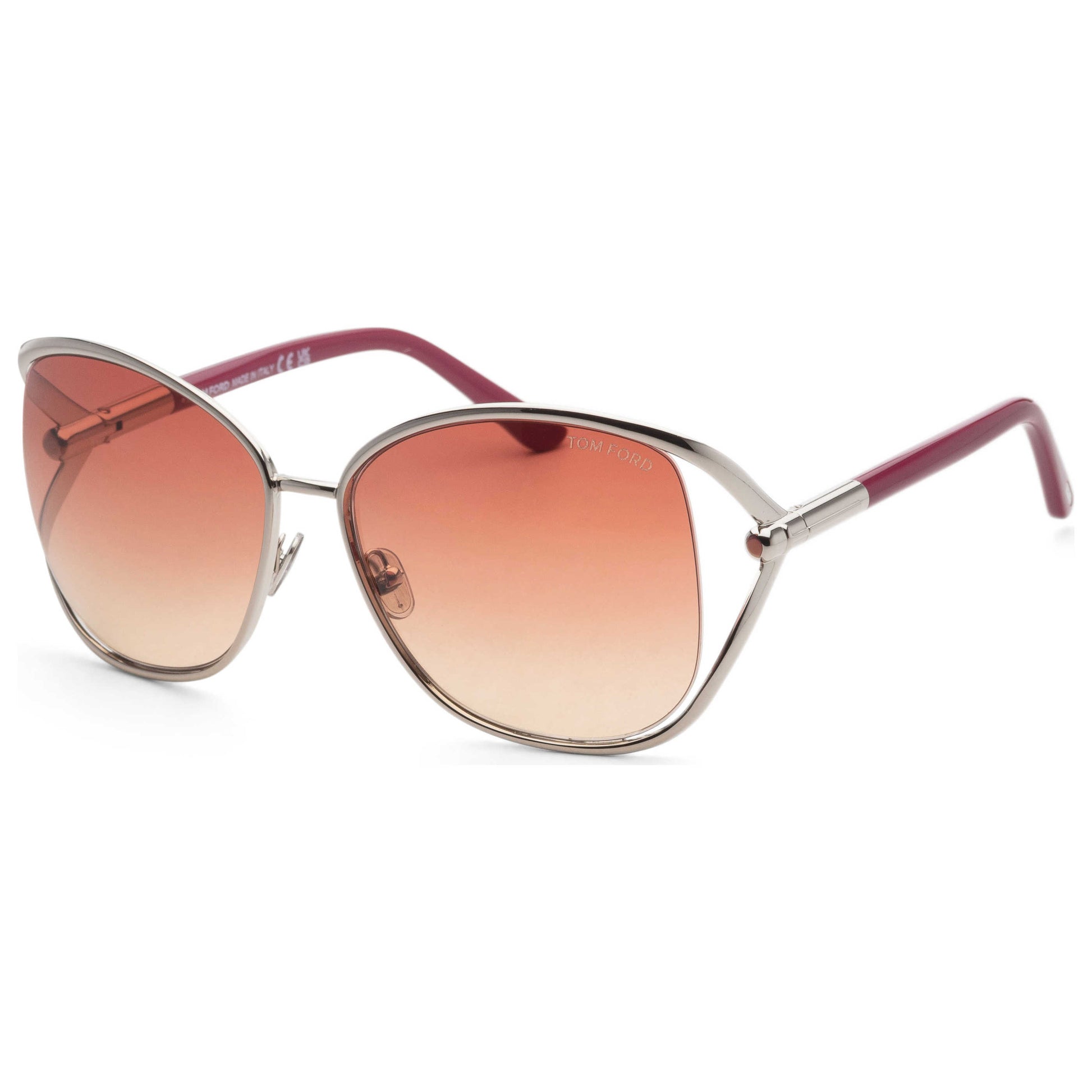 Front view of Tom Ford Marta Women's Sunglasses FT1091-16T-62