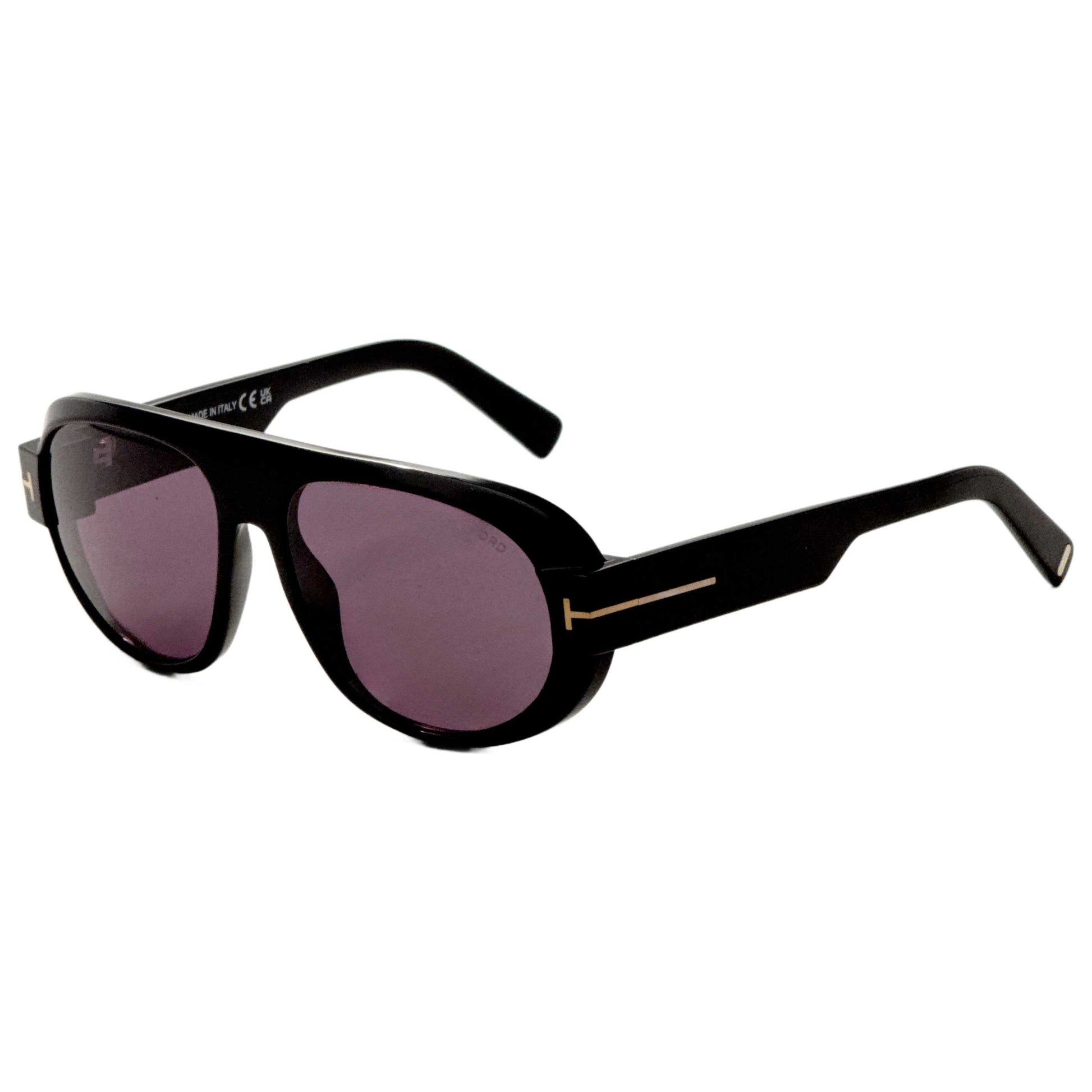 Front view of Tom Ford Blake Men's Sunglasses FT1102-01A-59