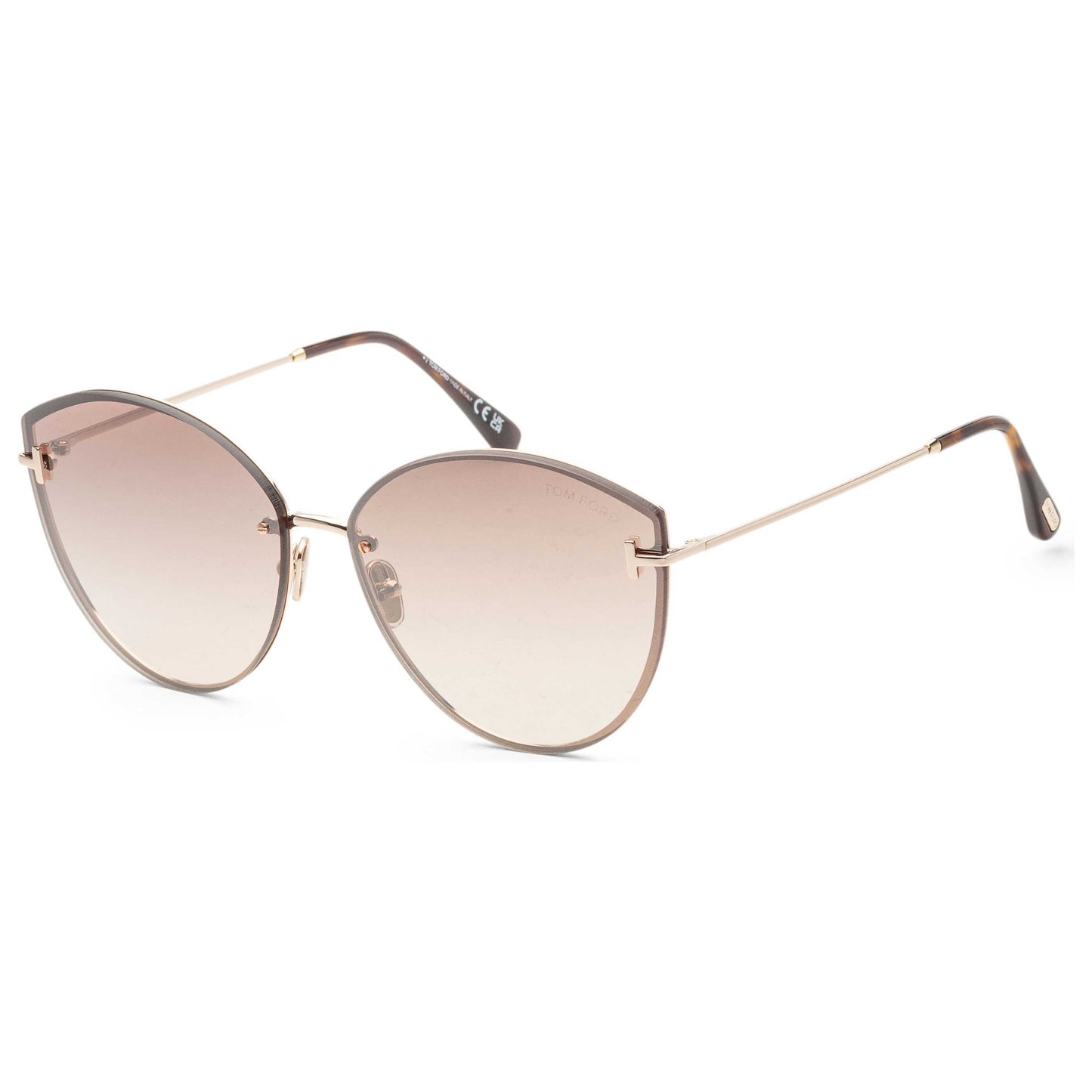 Front view of Tom Ford Evangeline Women's Sunglasses FT1106-28G-63