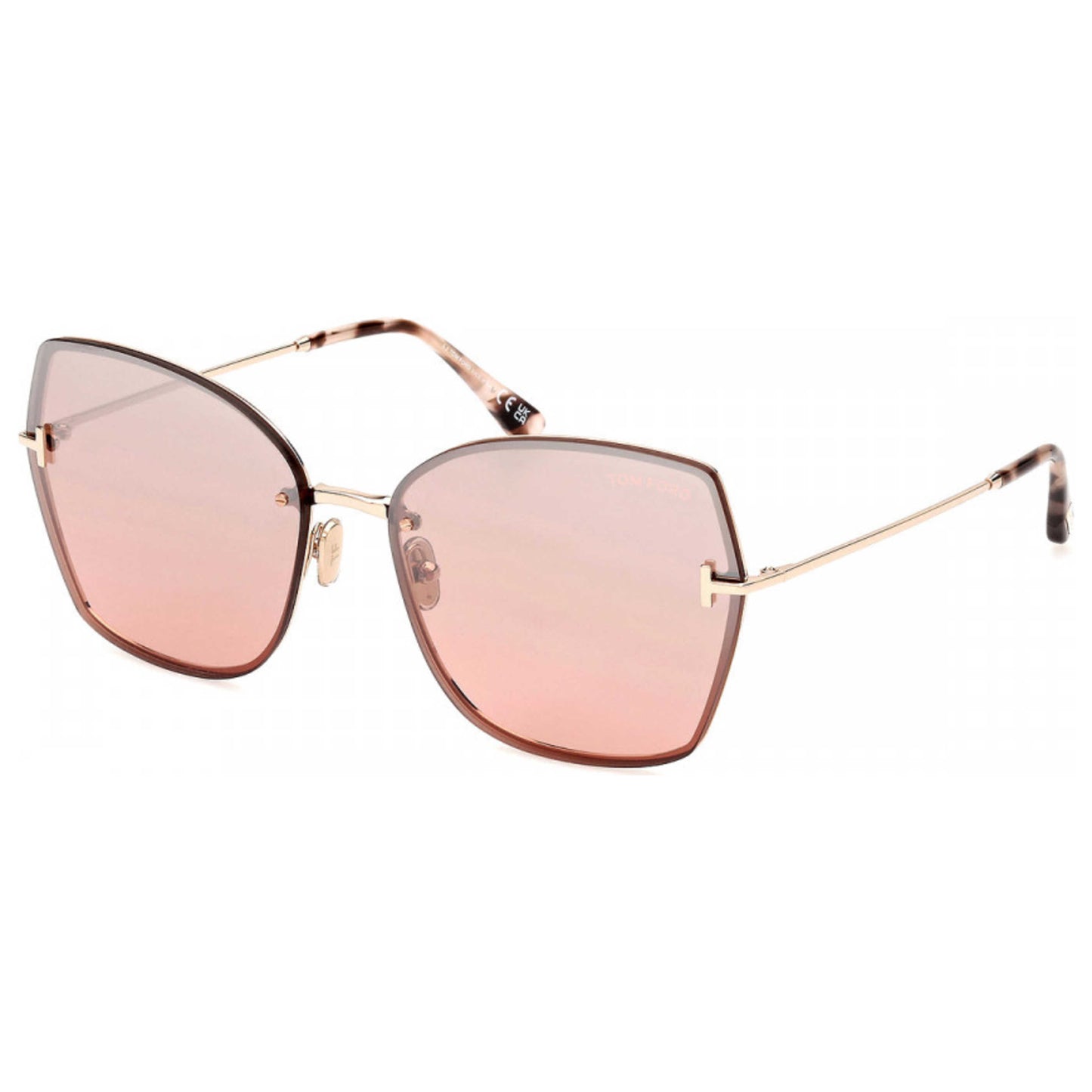 Front view of Tom Ford Nickie Women's Sunglasses FT1107-28U-62