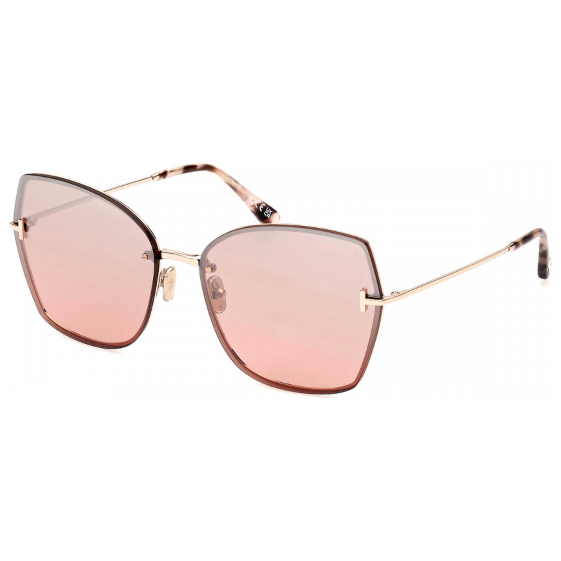 Front view of Tom Ford Nickie Women's Sunglasses FT1107-28U-62
