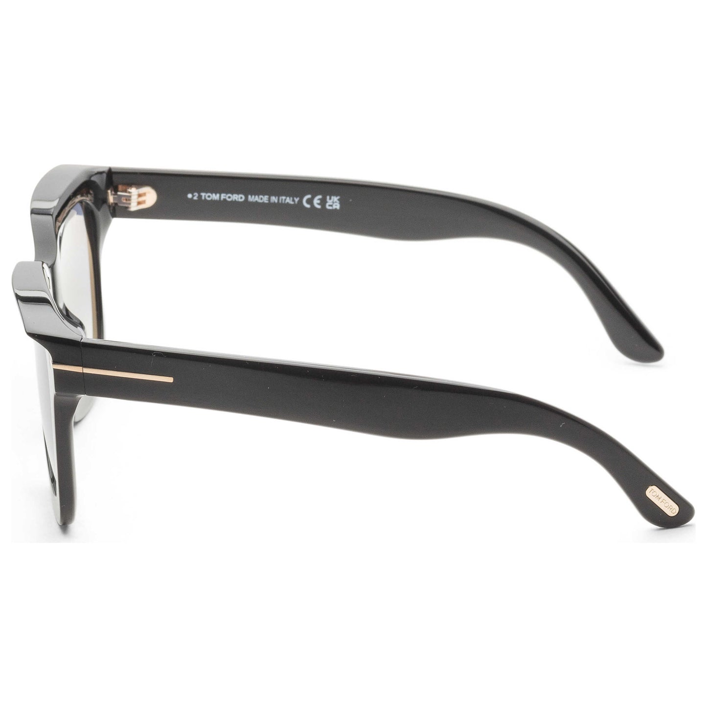 Left view of Tom Ford Leigh Women's Sunglasses FT1115-01B-52
