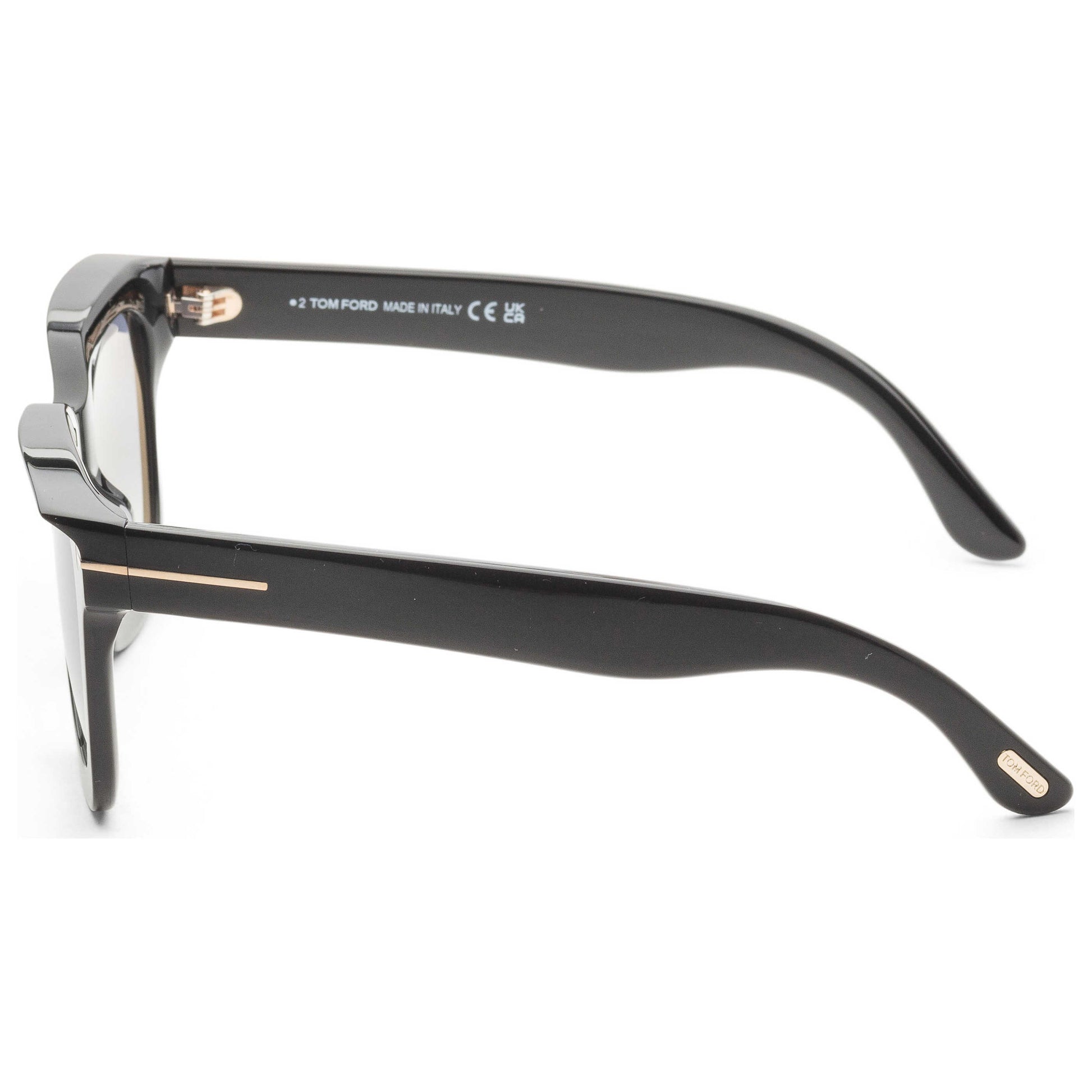 Left view of Tom Ford Leigh Women's Sunglasses FT1115-01B-52