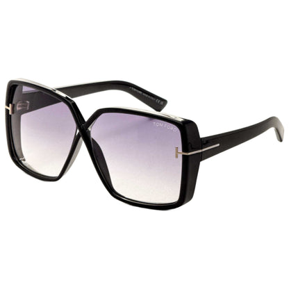 Front view of Tom Ford Yvonne Women's Sunglasses FT1117-01B-63