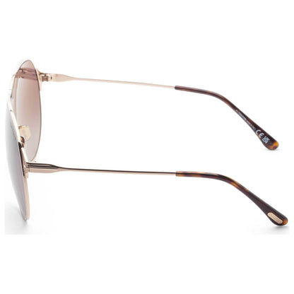 Left view of Tom Ford Gaia Women's Sunglasses FT1174-28K-71