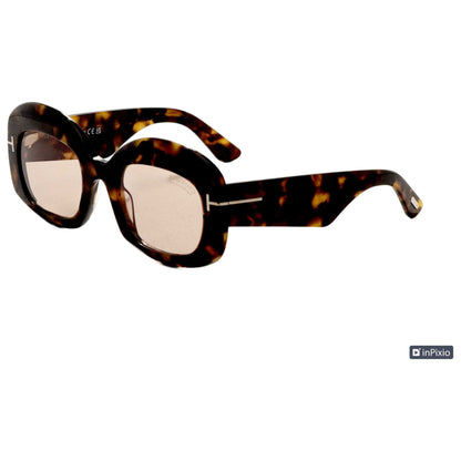 Front view of Tom Ford Carmen Women's Sunglasses FT1219-52Y-53