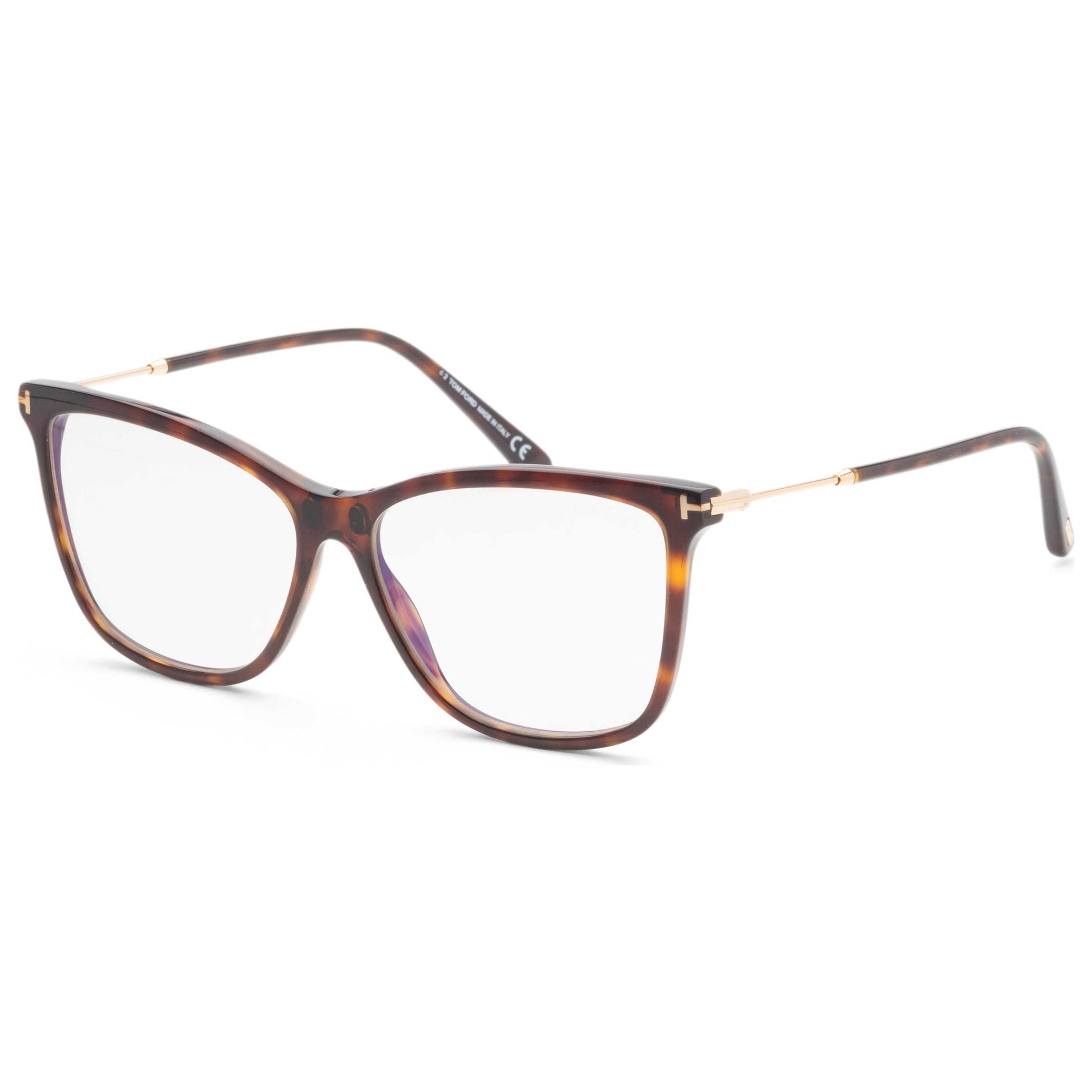Front view of Tom Ford T-Logo Women's Opticals FT5824-B-052-56