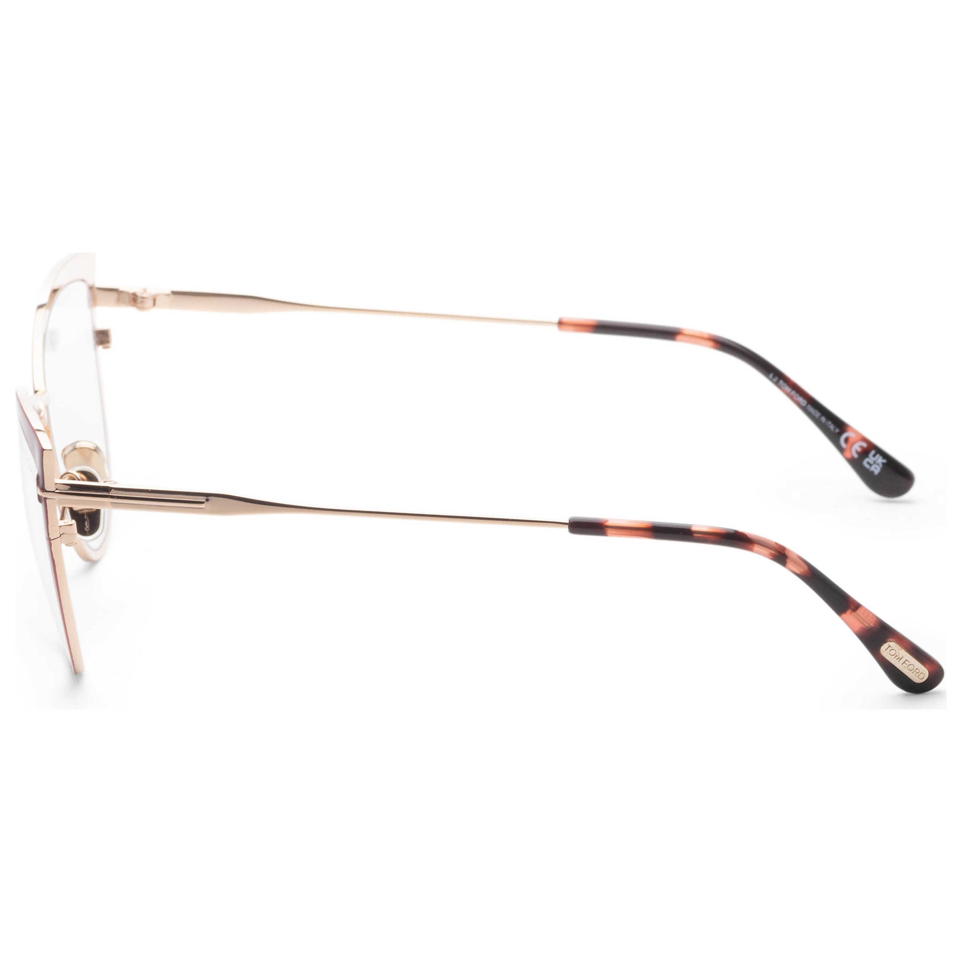 Left view of Tom Ford Classic Women's Opticals FT5877-B-069-56