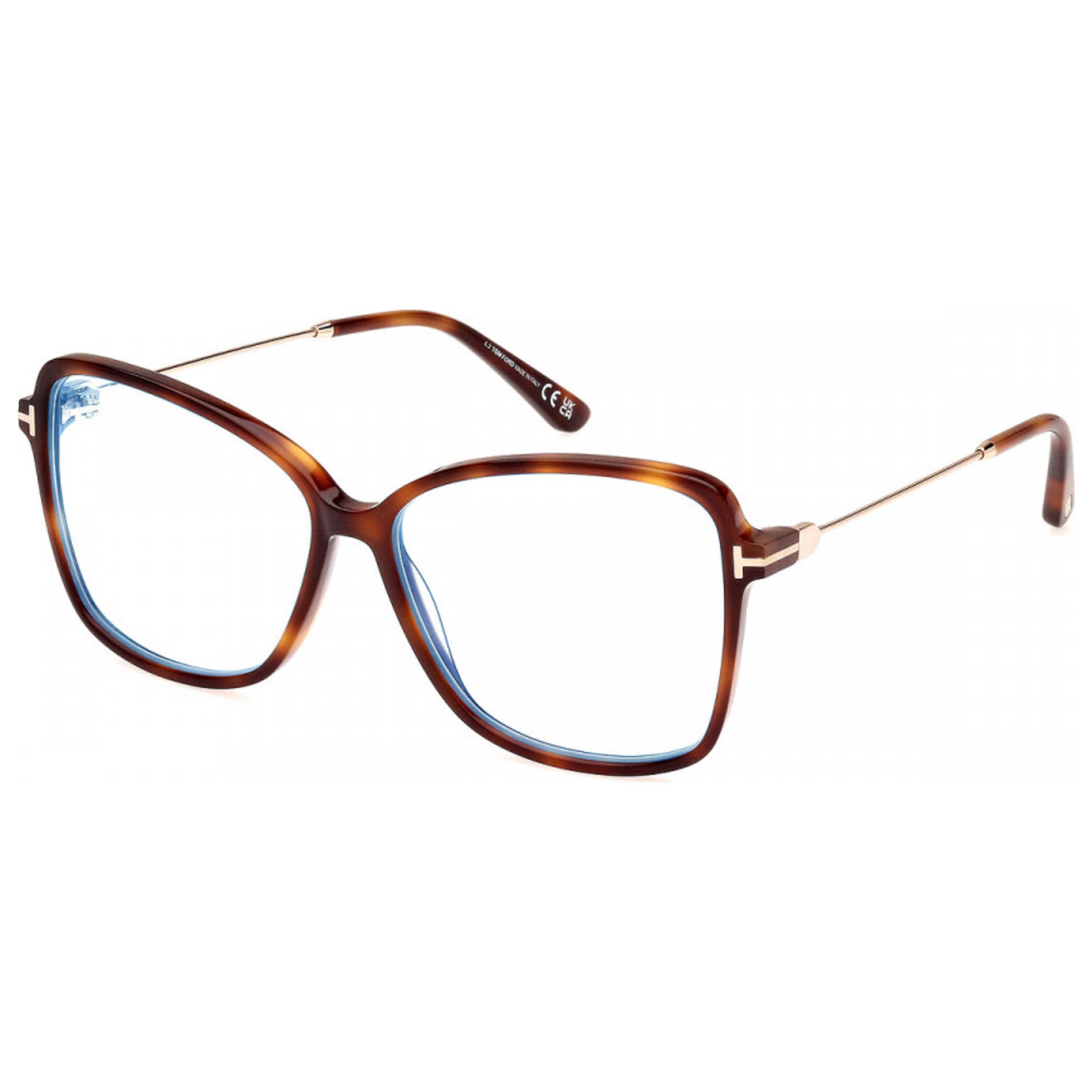 Front view of Tom Ford T-Logo Women's Opticals FT5953-B-053-55