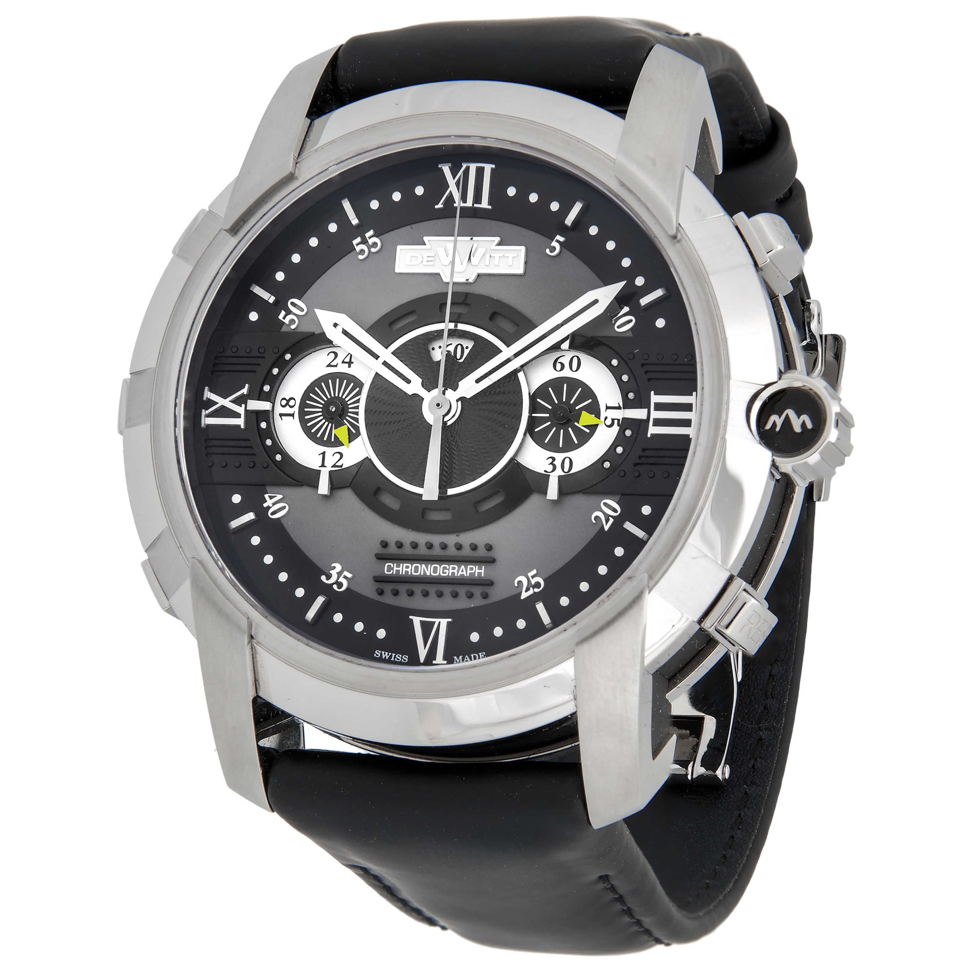 Front view of DeWitt Glorious Knight Men's Automatic Watch FTV-CHR-001-RFB
