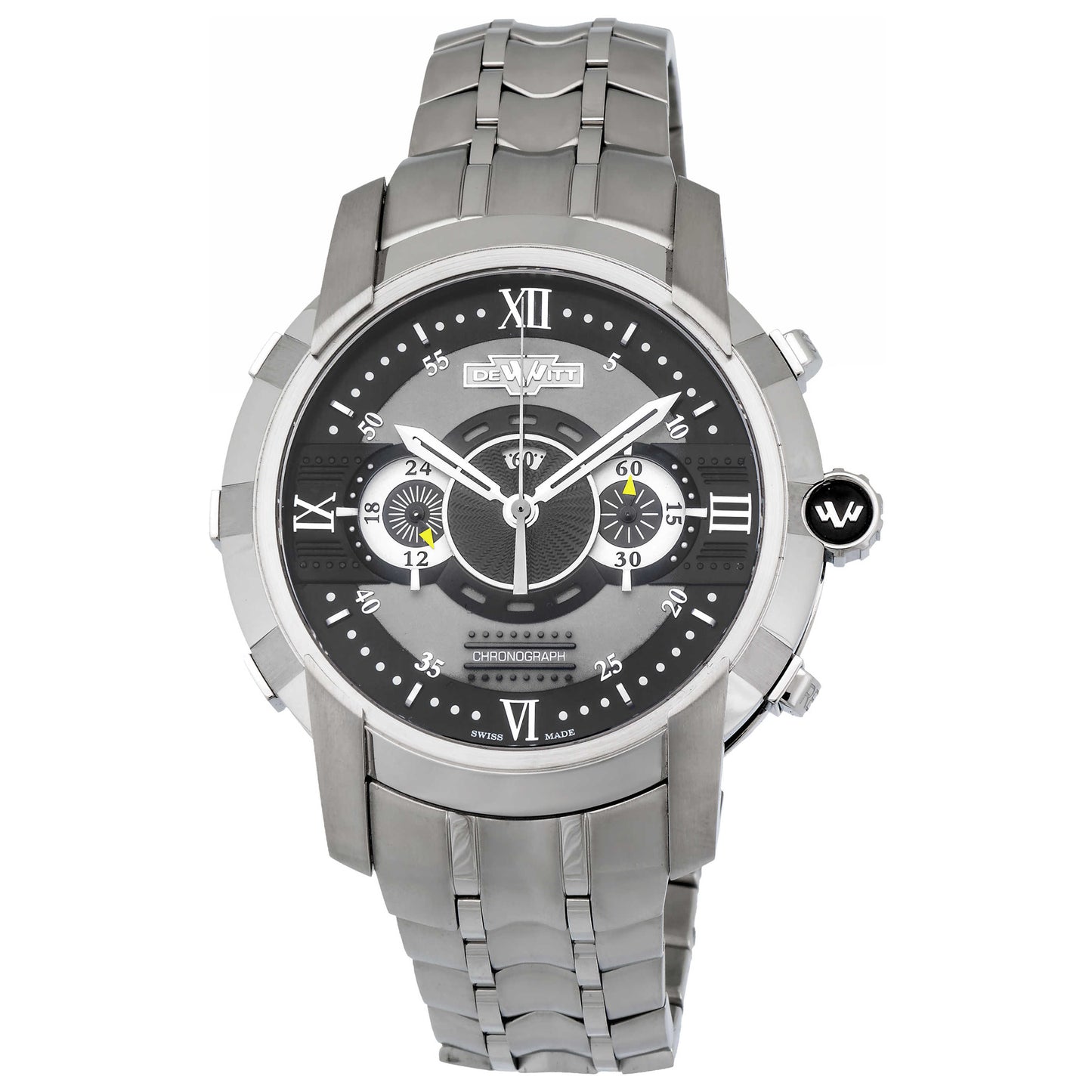 Front view of DeWitt Glorious Knight Men's Automatic Watch FTV-CHR-001-S