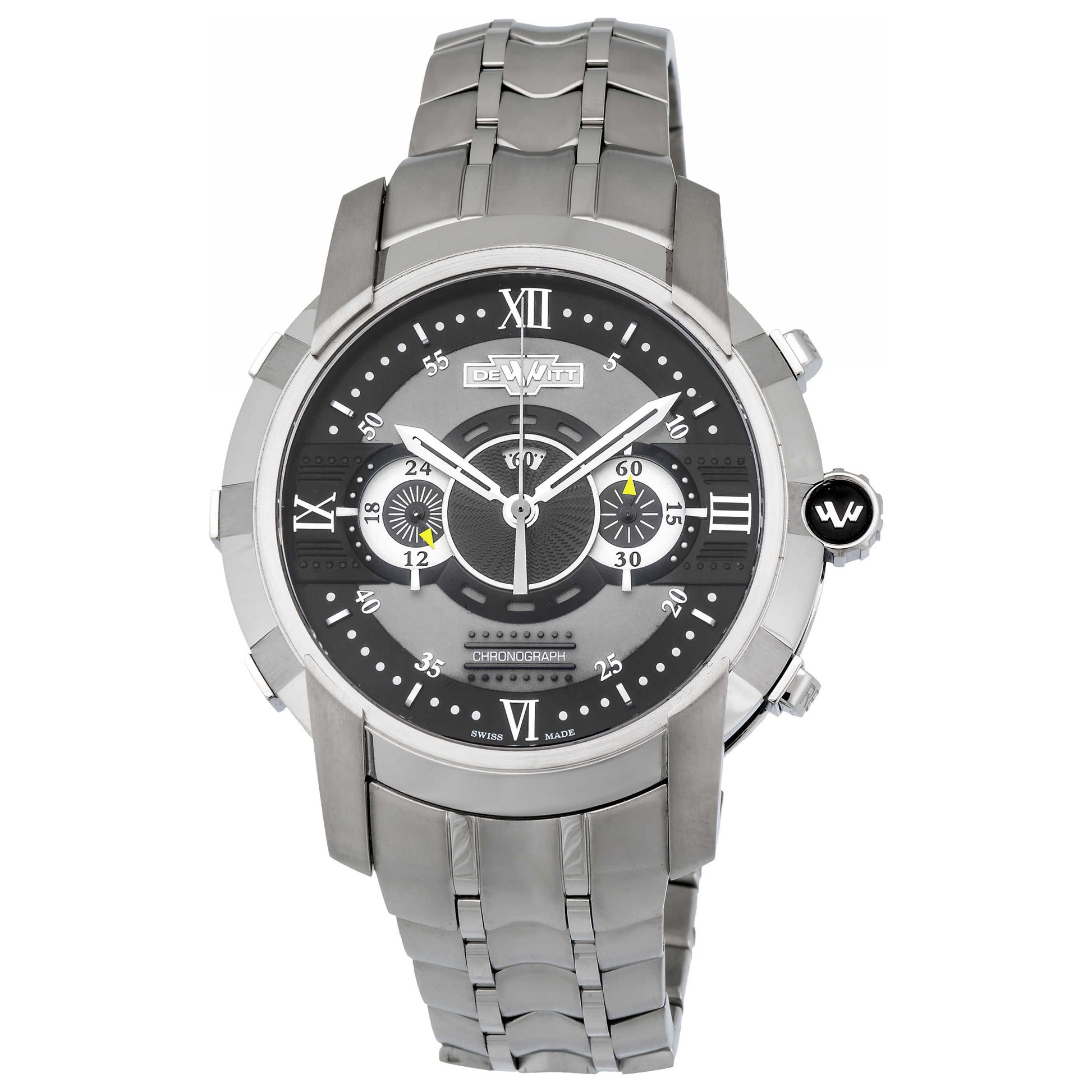Front view of DeWitt Glorious Knight Men's Automatic Watch FTV-CHR-001-S