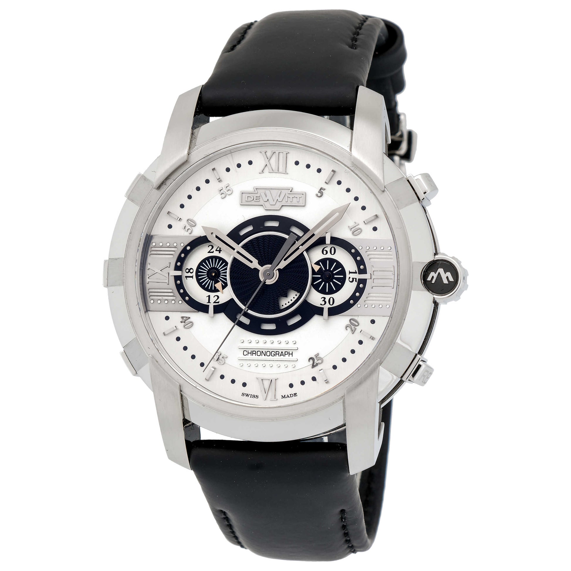 Front view of DeWitt Glorious Knight Men's Automatic Watch FTV-CHR-002-RFB