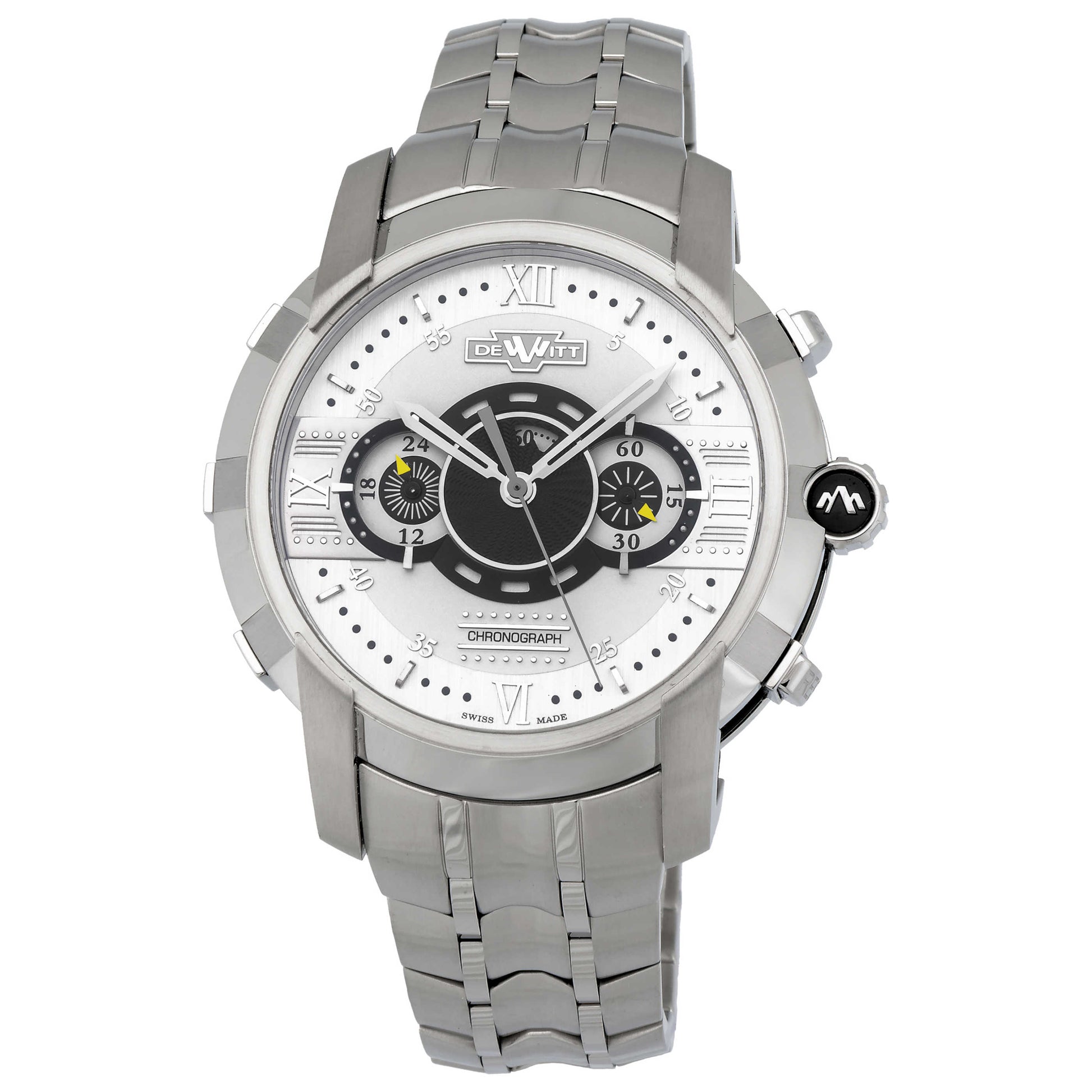 Front view of DeWitt Glorious Knight Men's Automatic Watch FTV-CHR-002-S