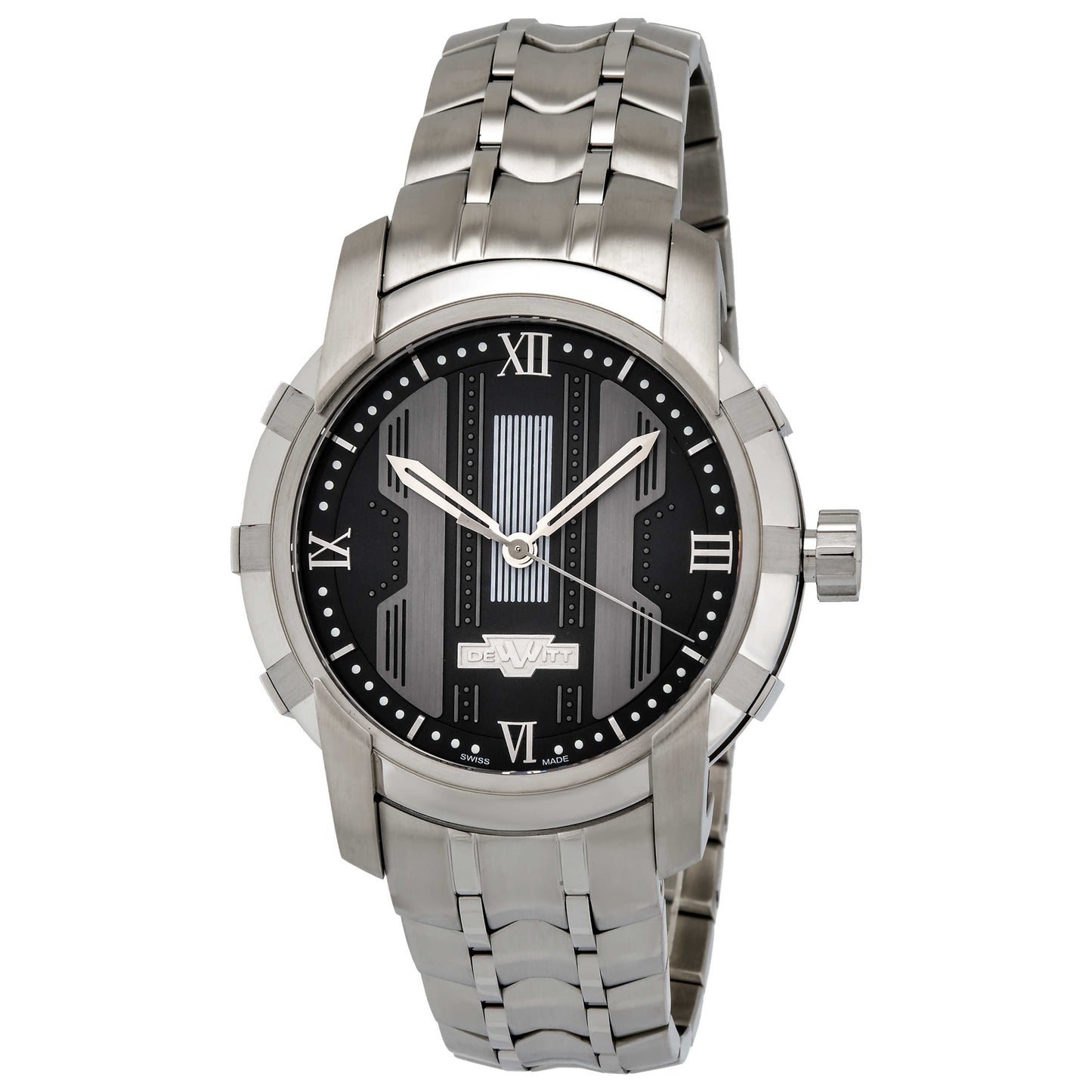 Front view of DeWitt Glorious Knight Men's Automatic Watch FTV-HMS-001-S