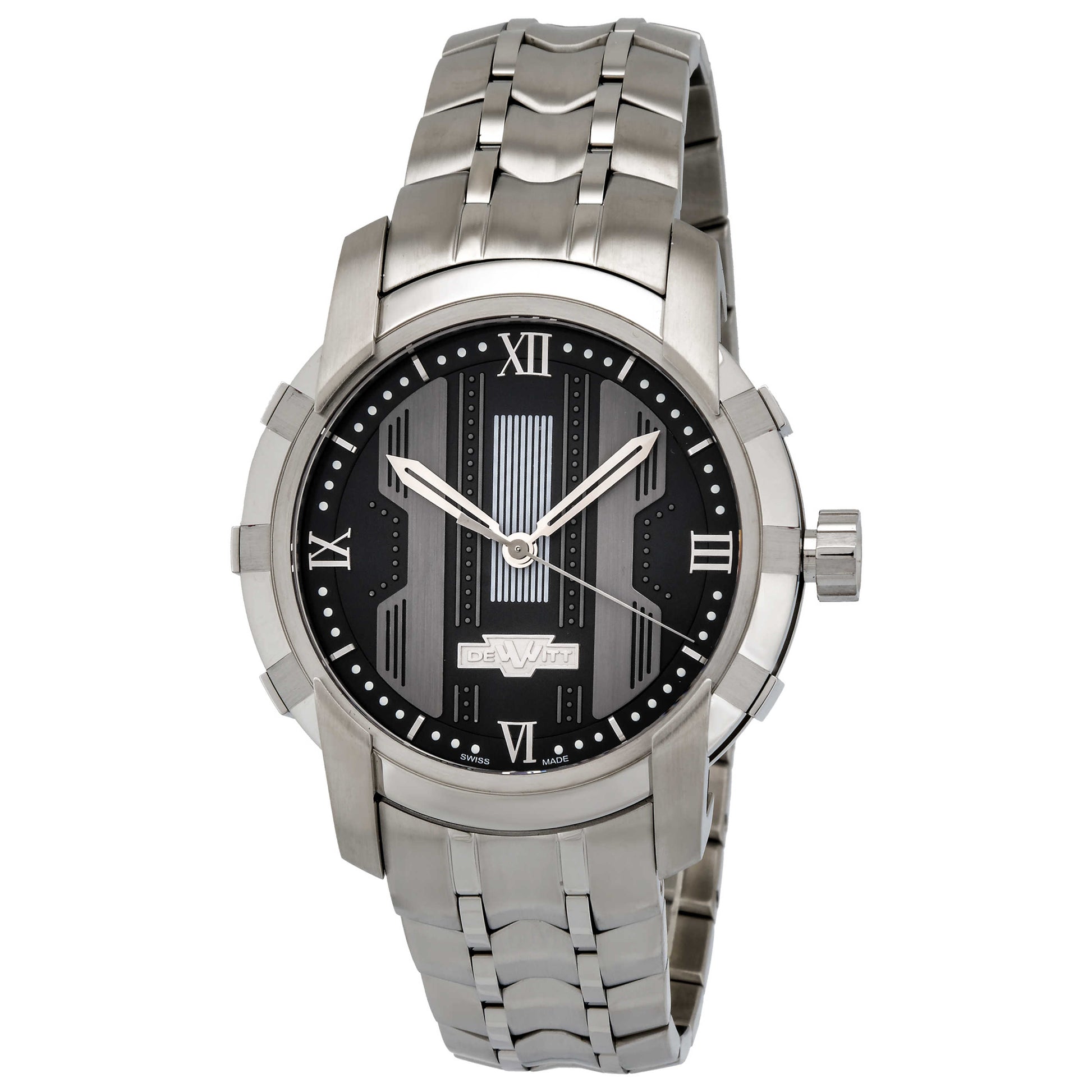 Front view of DeWitt Glorious Knight Men's Automatic Watch FTV-HMS-001-S