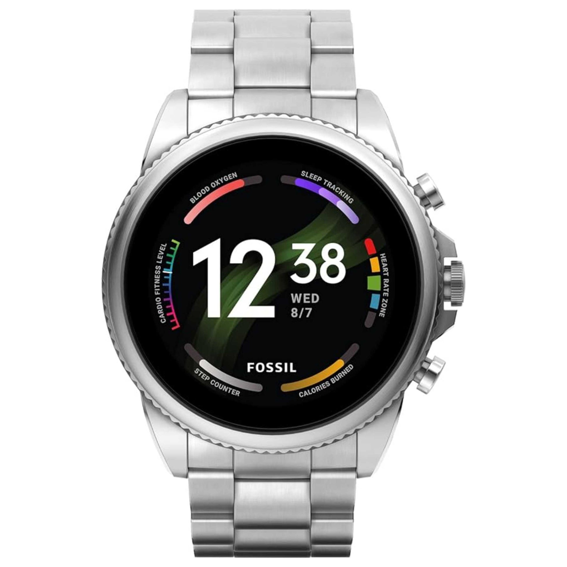 Front view of Fossil Gen 6 Men's Quartz Smartwatch FTW4060