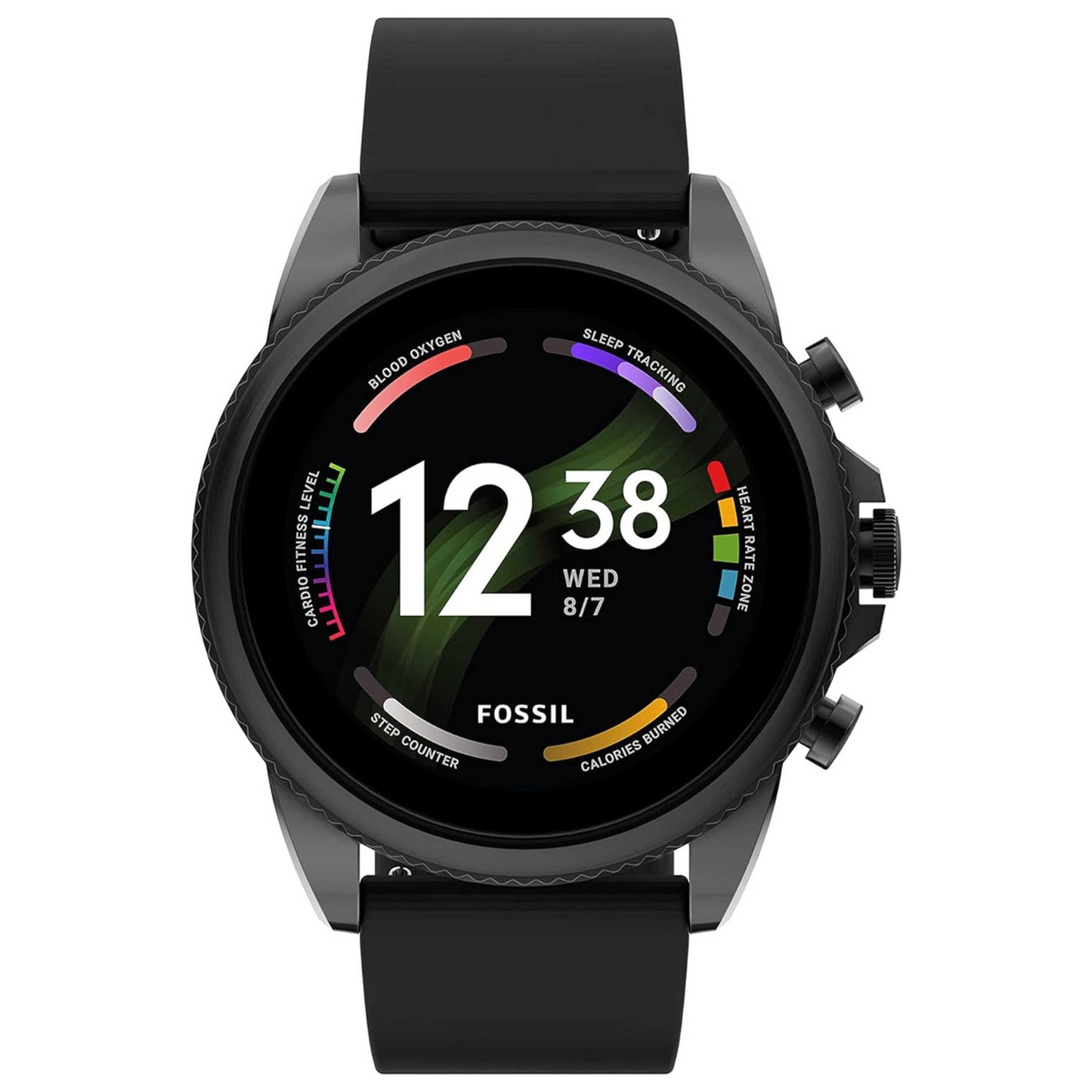 Front view of Fossil Gen 6 Men's Quartz Smartwatch FTW4061