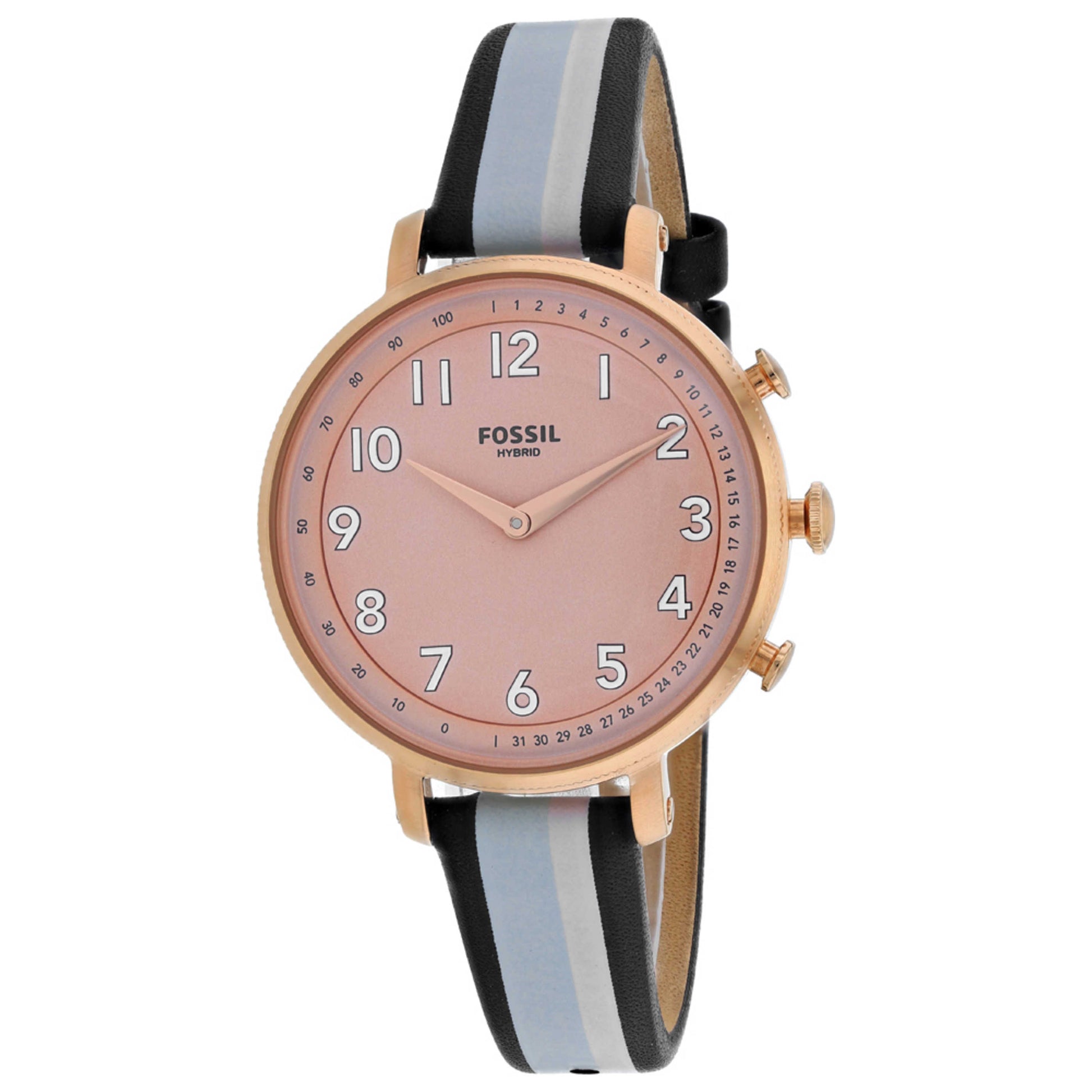 Front view of Fossil Cameron Smartwatch Women's Quartz Smartwatch FTW5051