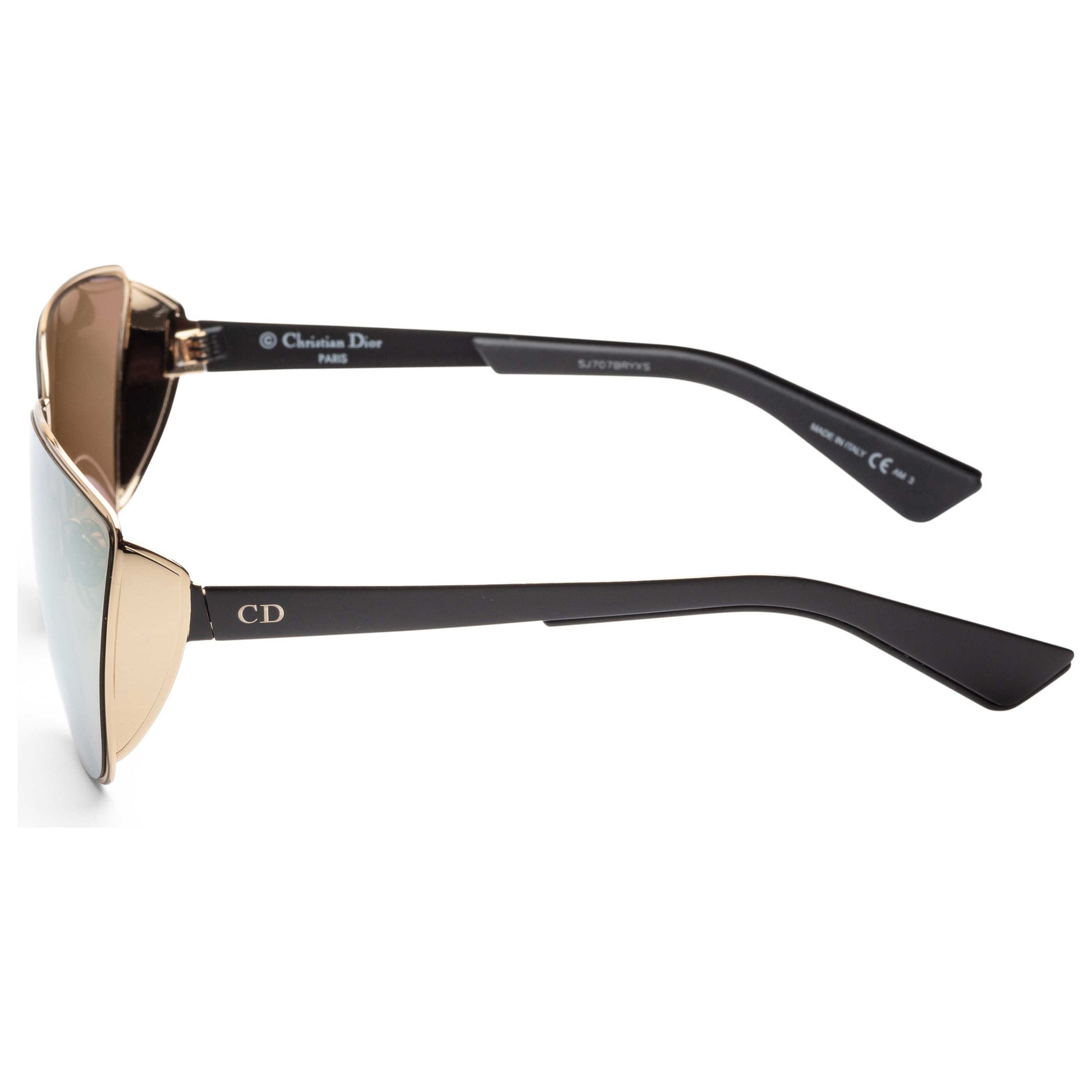 Left view of Christian Dior Futuristic Women's Sunglasses FUTURS-OAM-K1