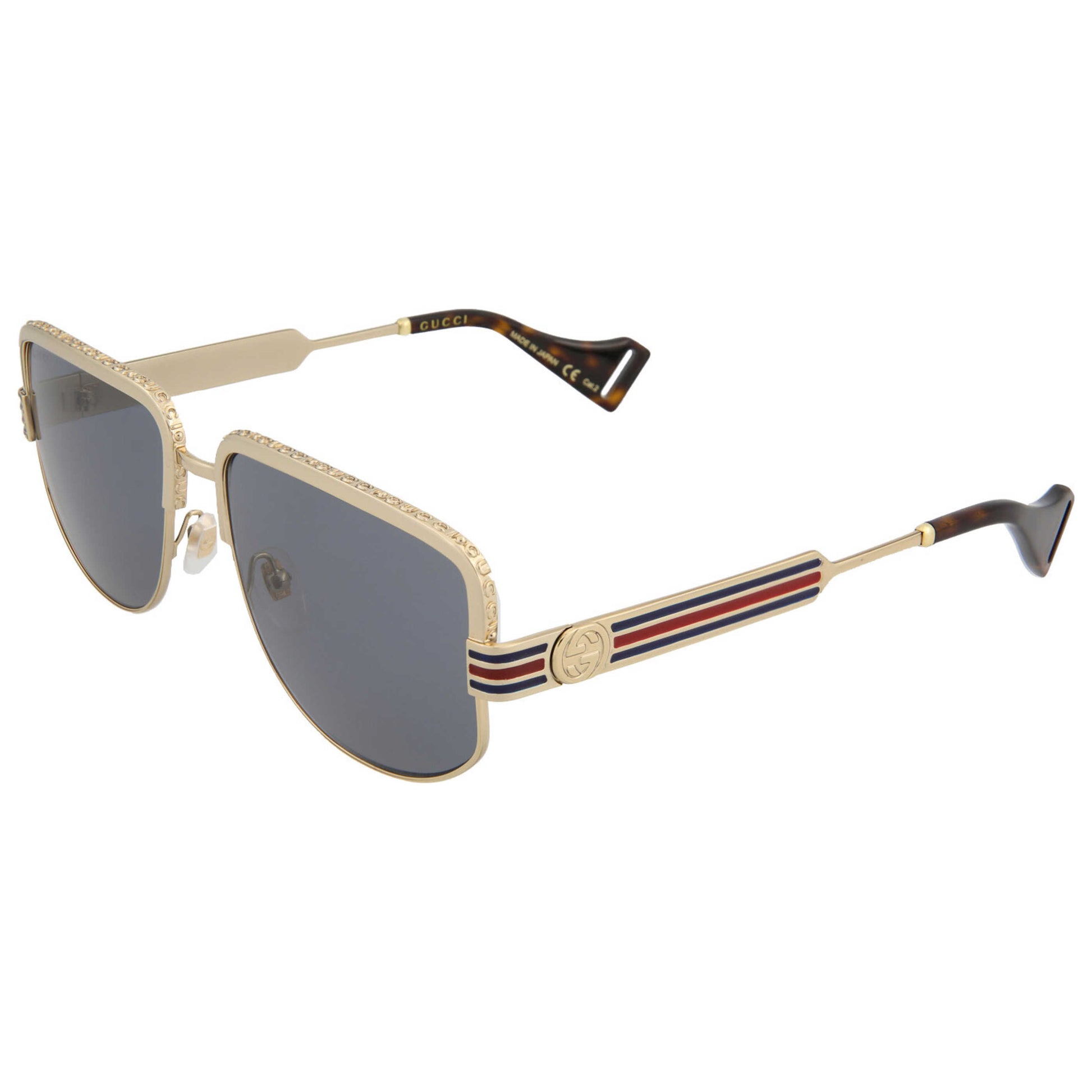 Front view of Gucci Novelty Men's Sunglasses G04G0585S-004