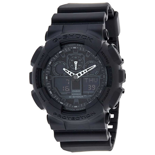 Front view of Casio G-Shock Men's Quartz Watch GA-100-1A1HDR