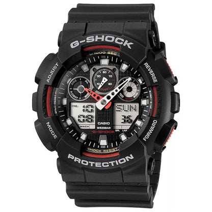 Front view of Casio G-Shock Men's Quartz Watch GA-100-1A4CR