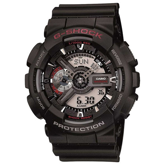 Front view of Casio G-Shock Men's Quartz Watch GA-110-1AHDR