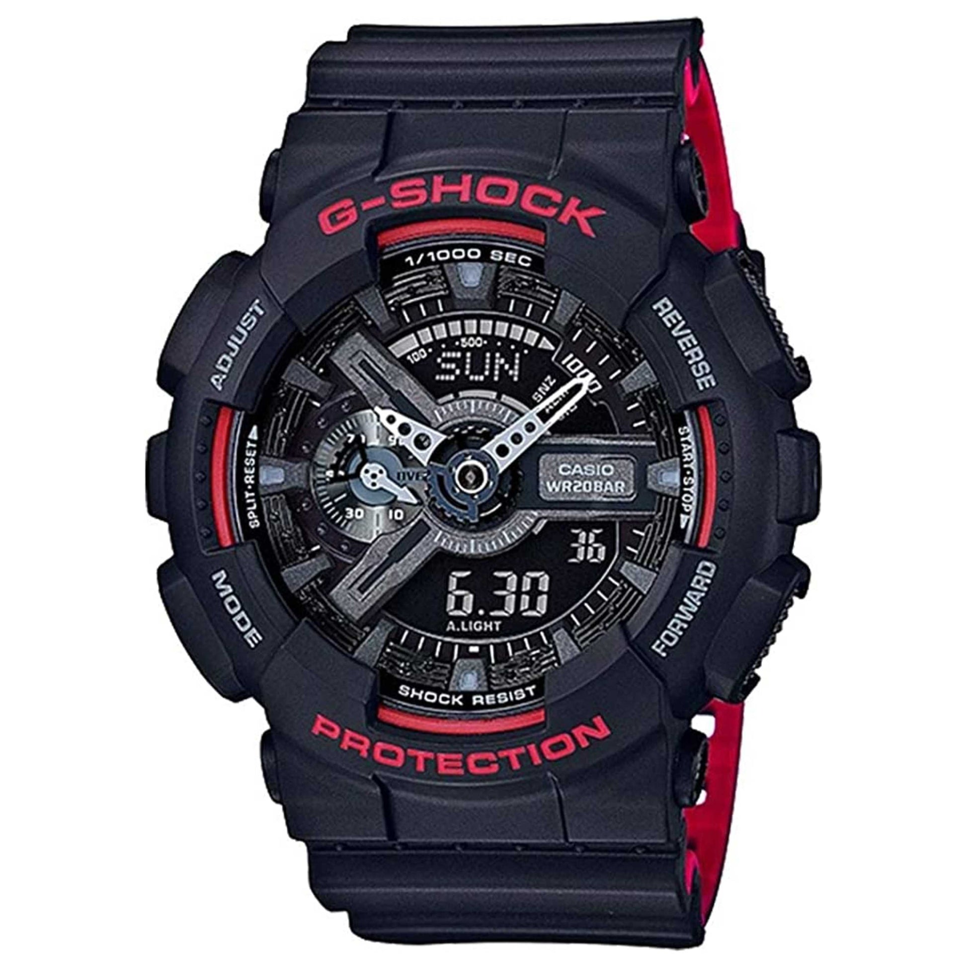 Front view of Casio G-Shock Men's Quartz Watch GA-110HR-1ADR