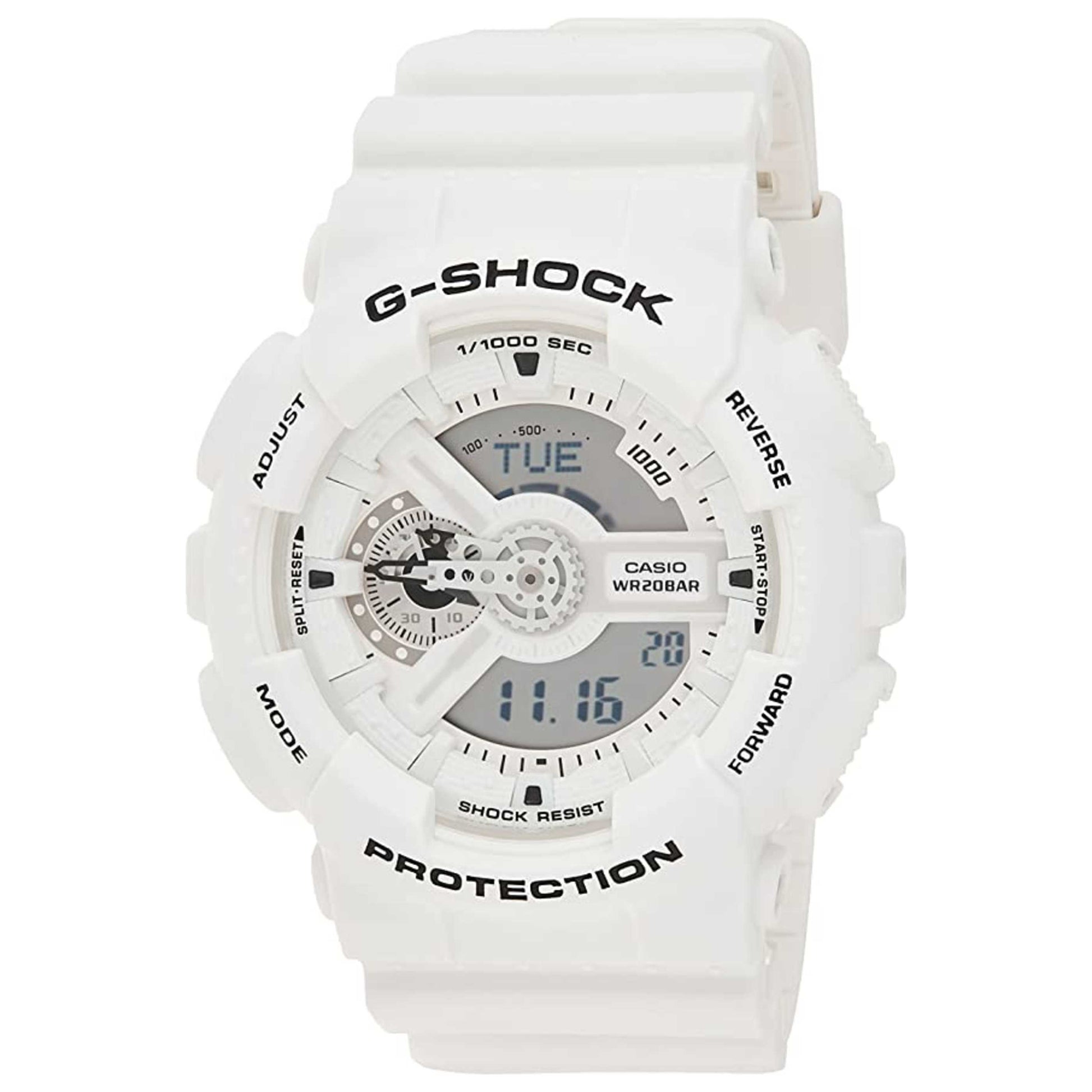 Front view of Casio G-Shock Men's Quartz Watch GA-110MW-7ADR
