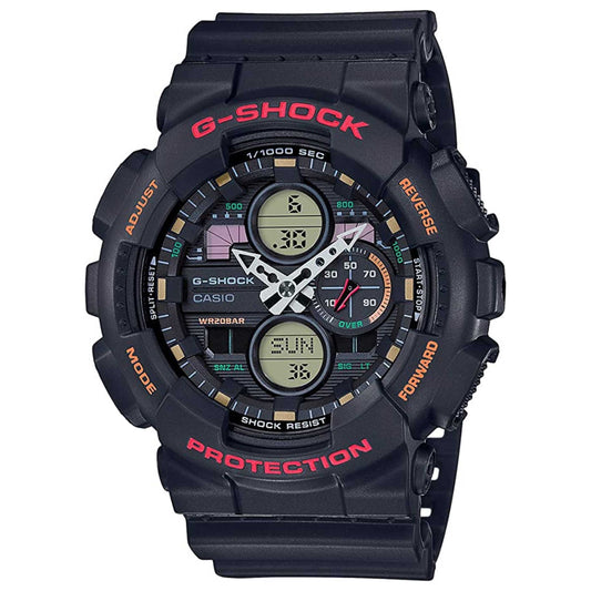 Front view of Casio G-Shock Men's Quartz Watch GA-140-1A4DR