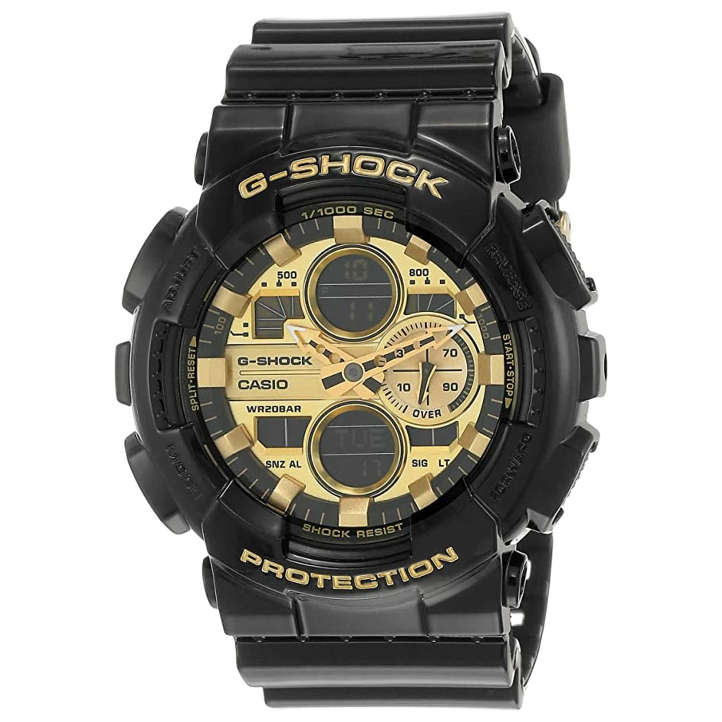 Front view of Casio G-Shock Men's Quartz Watch GA-140GB-1A1DR