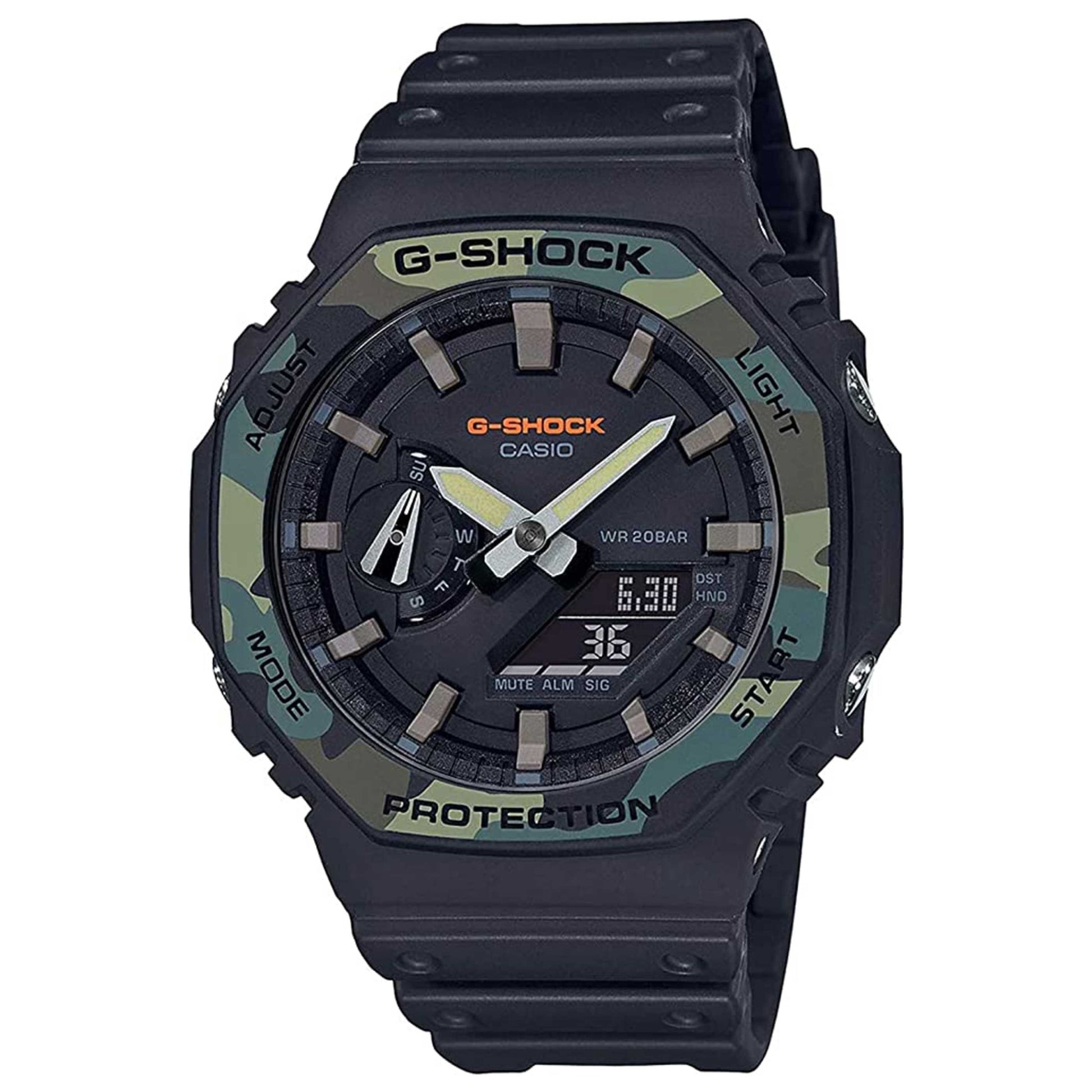 Front view of Casio G-Shock Men's Quartz Watch GA-2100SU-1ADR