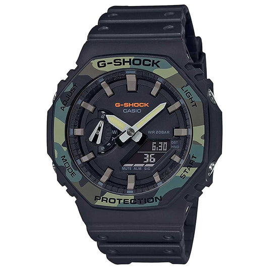 Front view of Casio G-Shock Men's Quartz Watch GA-2100SU-1ADR