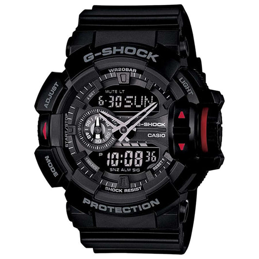 Front view of Casio G-Shock Men's Quartz Watch GA-400-1BHDR