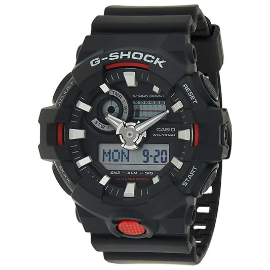 Front view of Casio G-Shock Men's Quartz Watch GA-700-1ADR