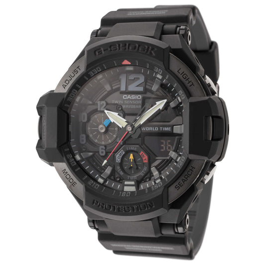 Front view of Casio G-Shock Men's Quartz Watch GA1100-1A1