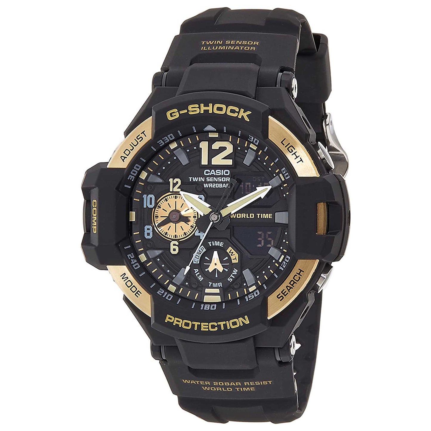 Front view of Casio G-Shock Men's Quartz Watch GA1100-9G