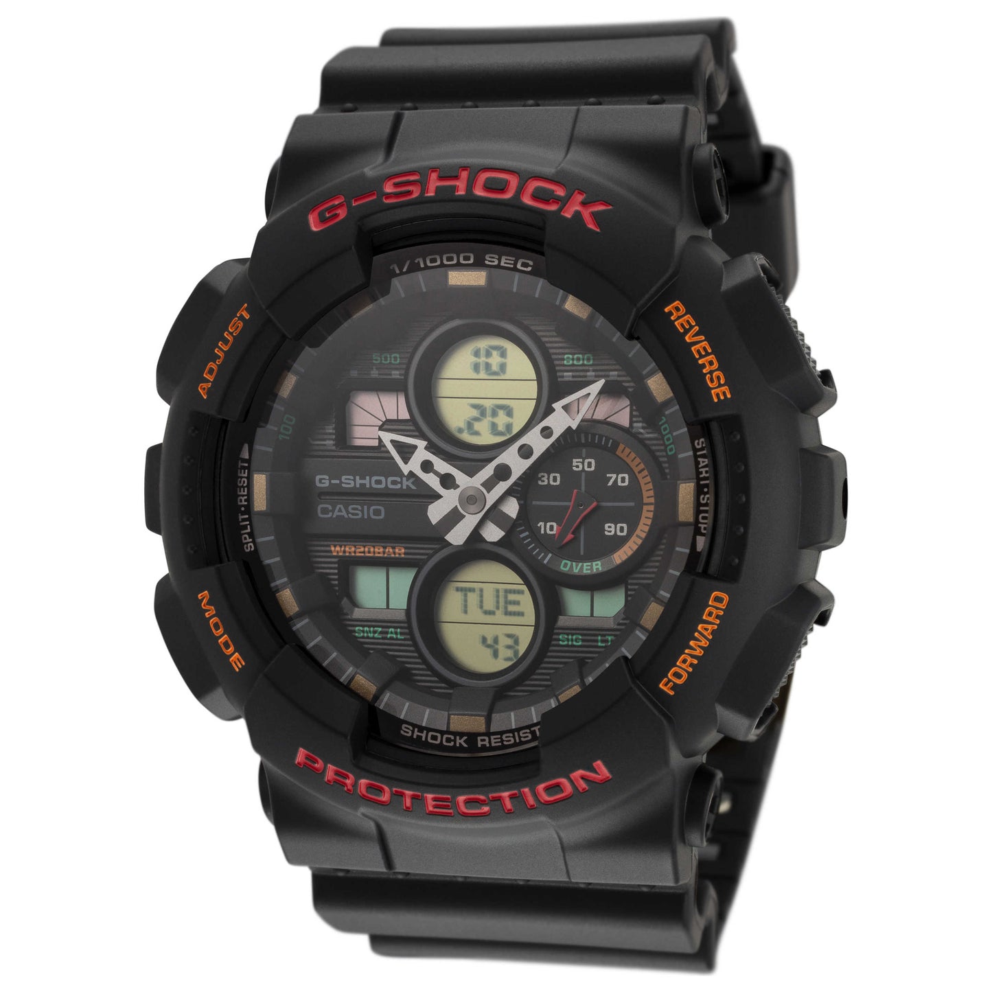 Front view of Casio G-Shock Men's Quartz Watch GA140-1A4