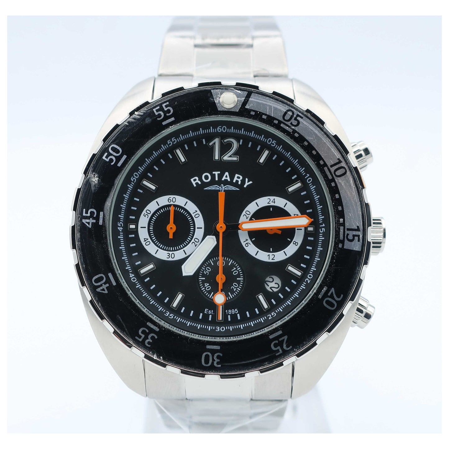 Front view of Rotary Chronograph Men's Quartz Watch GB00499-04-SD
