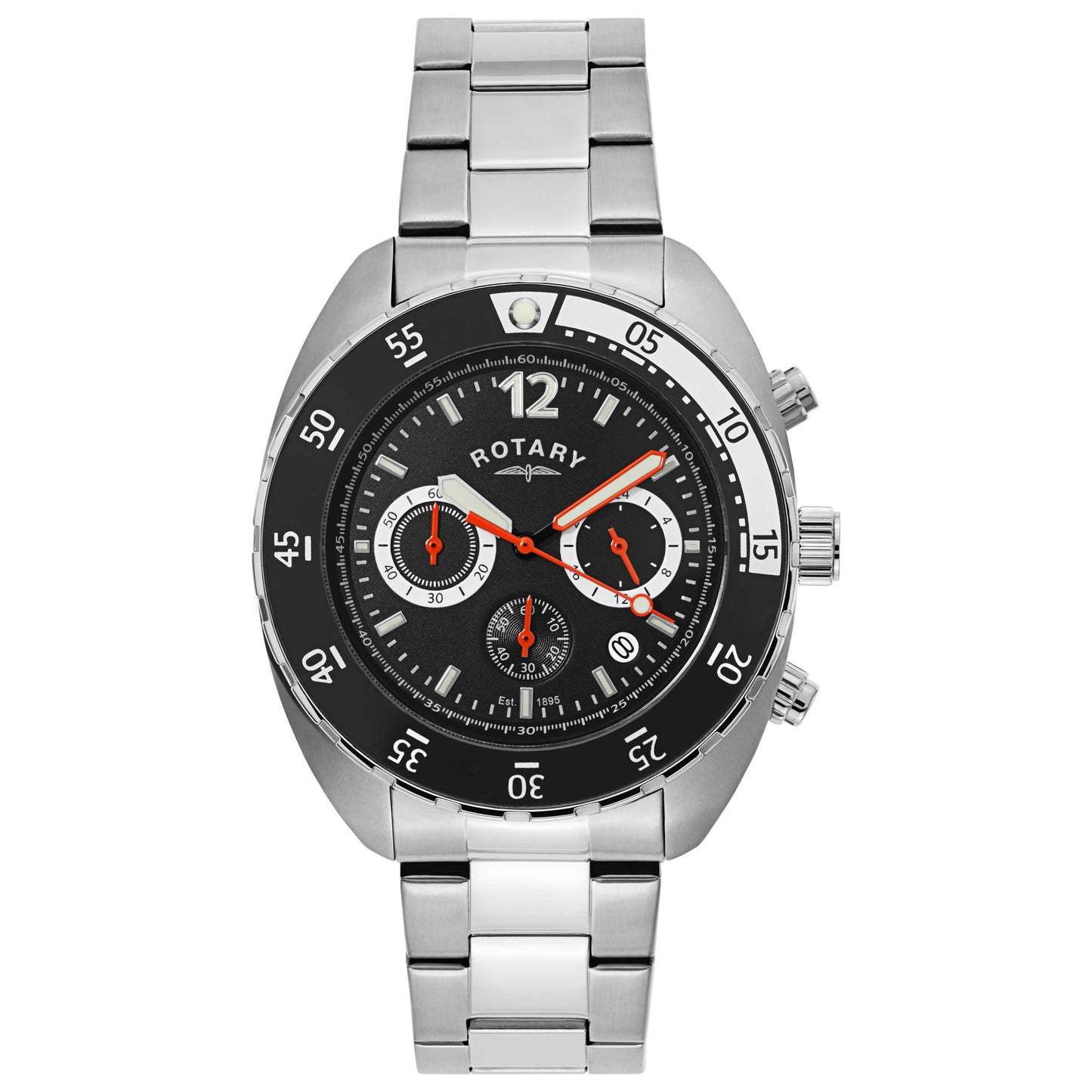 Front view of Rotary Chronograph Men's Quartz Watch GB00499-04