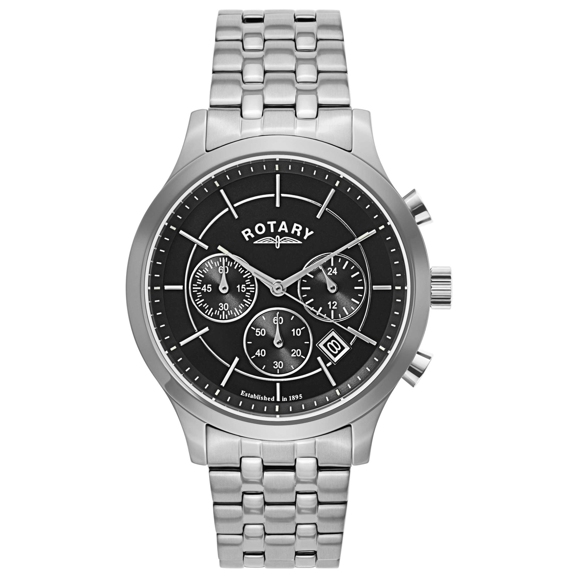 Front view of Rotary Chronograph Men's Quartz Watch GB03633-04