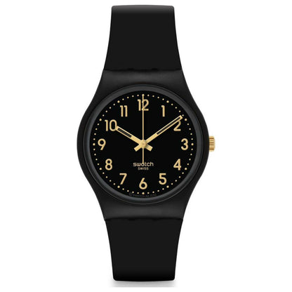 Front view of Swatch Silicone Unisex Swiss Quartz (Battery-Powered) Watch GB274