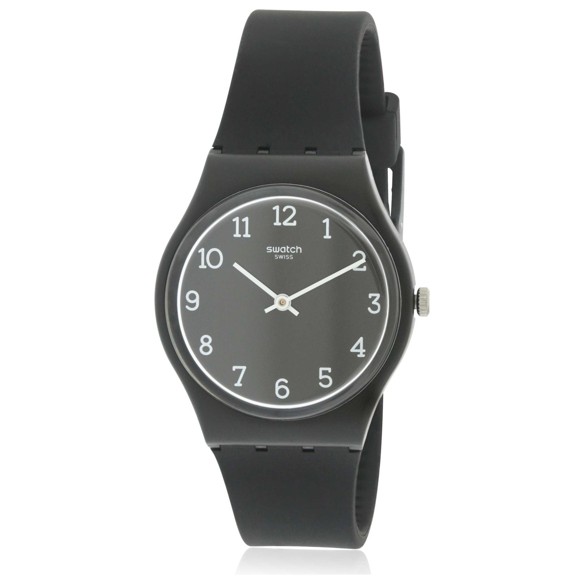 Front view of Swatch Blackway Unisex Quartz Watch GB301
