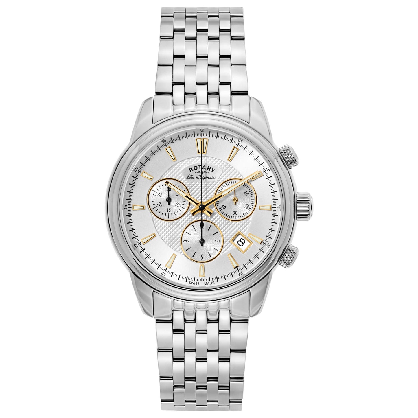 Front view of Rotary Les Originales Men's Swiss Quartz (Battery-Powered) Watch GB90125-02