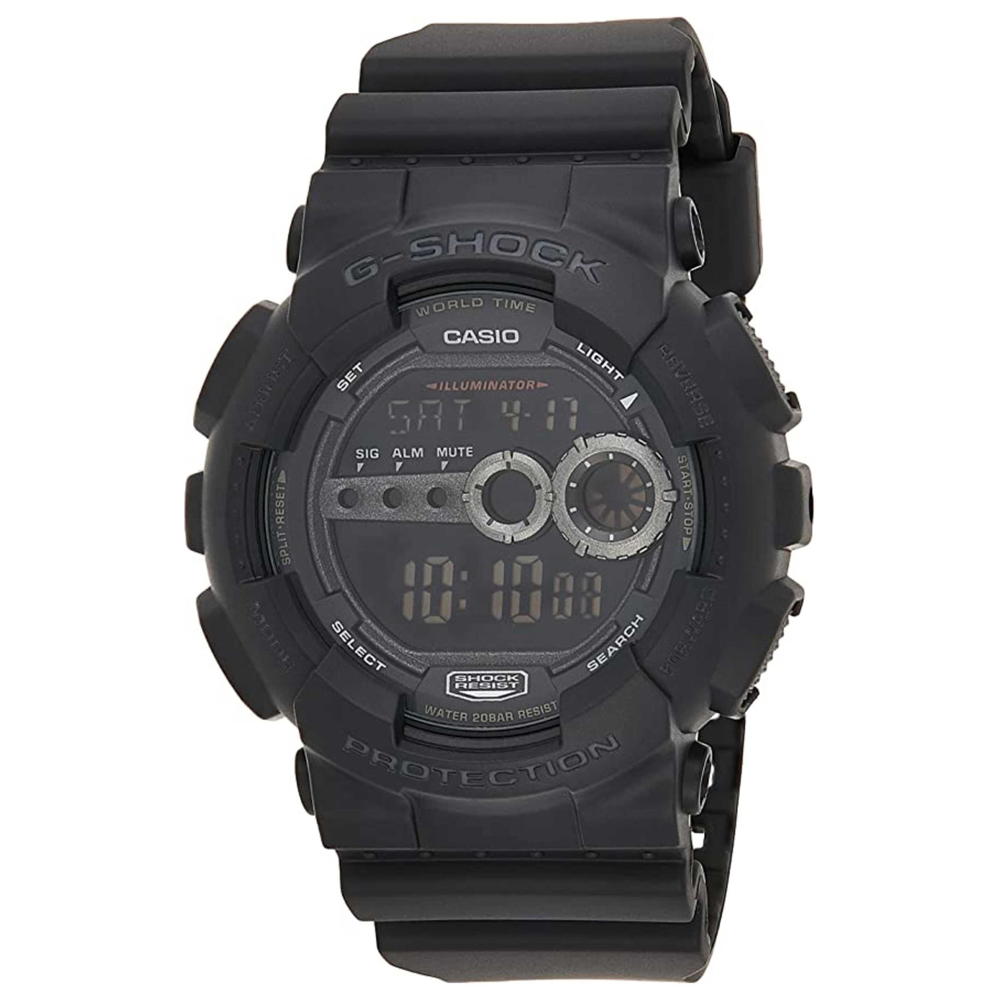 Front view of Casio G-Shock Men's Quartz Watch GD-100-1BDR